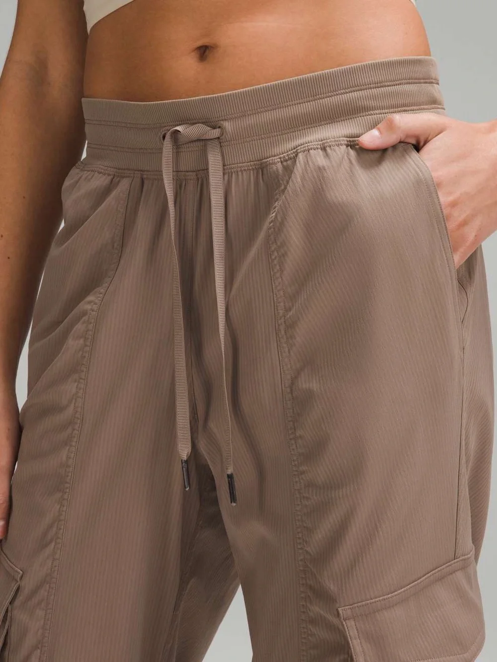 Lululemon Dance Studio Relaxed-Fit Mid-Rise Cargo Jogger in Taupetastic Small